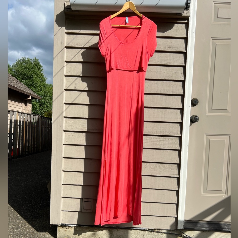 Coral Maxi Dress